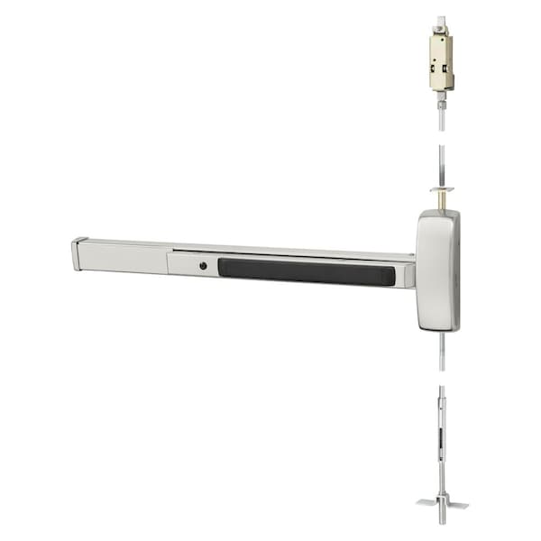 Sargent Grade 1 Concealed Vertical Rod Exit Bar, Wide Stile Pushpad, 36-in Device, 120-in Door Height, Exit 55-MD8610F RHR 32D - main